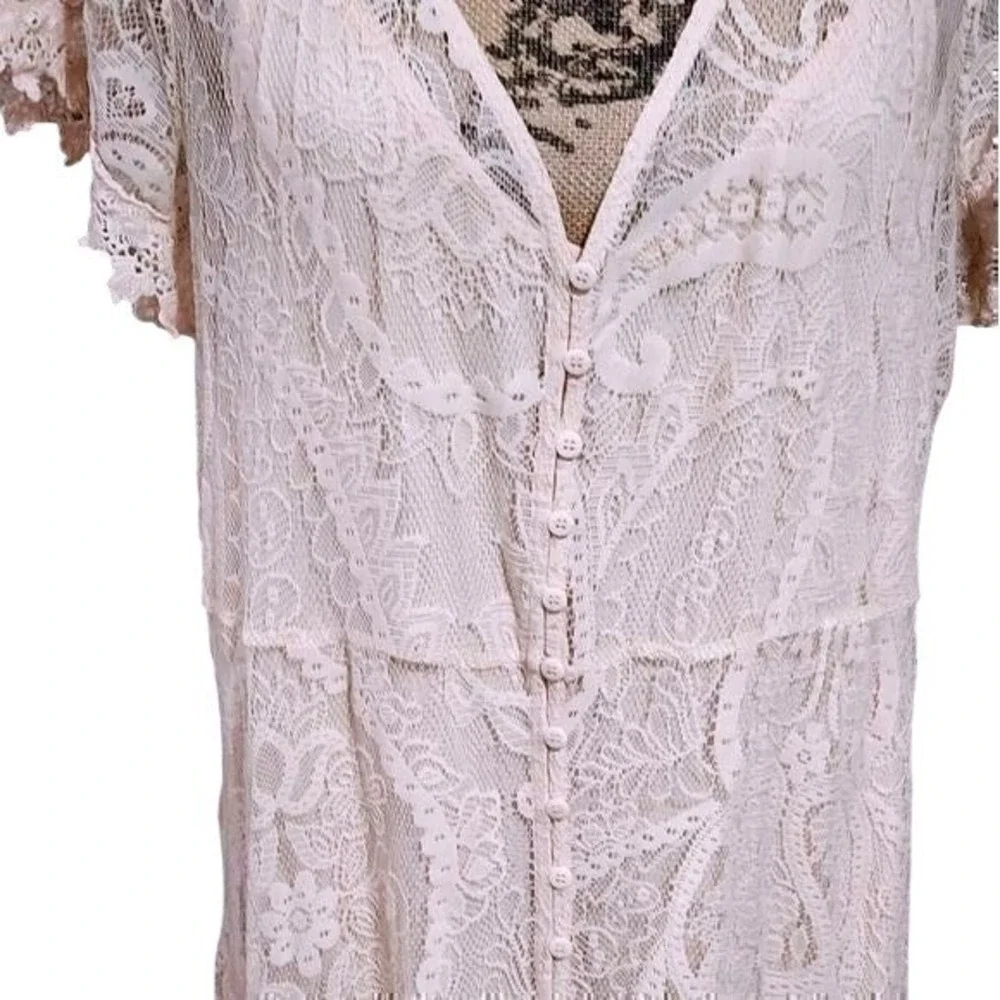 torrid Blush Pink Lace Maxi Dress - Picture 9 of 12